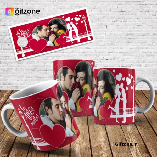 Couple White Cup With Custom Photo & Text