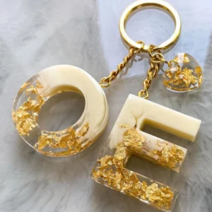 Couple Name Letter Key Chain