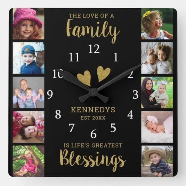 Custom Family Wall Clock