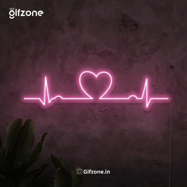 Heart Beat Design Neon Light || Custom Name & design Neon available