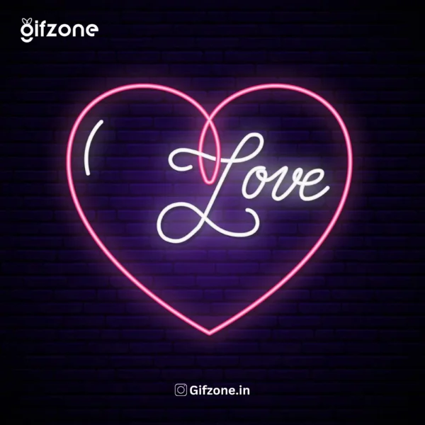 Heart Love Design Neon Light || Custom Name & design Neon available