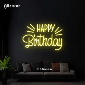 Happy Birthday Home Design Neon Light || Custom Name & design Neon available