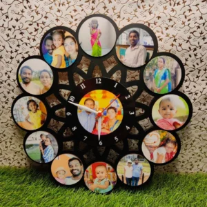 Family Wall Watch With Custom Photos