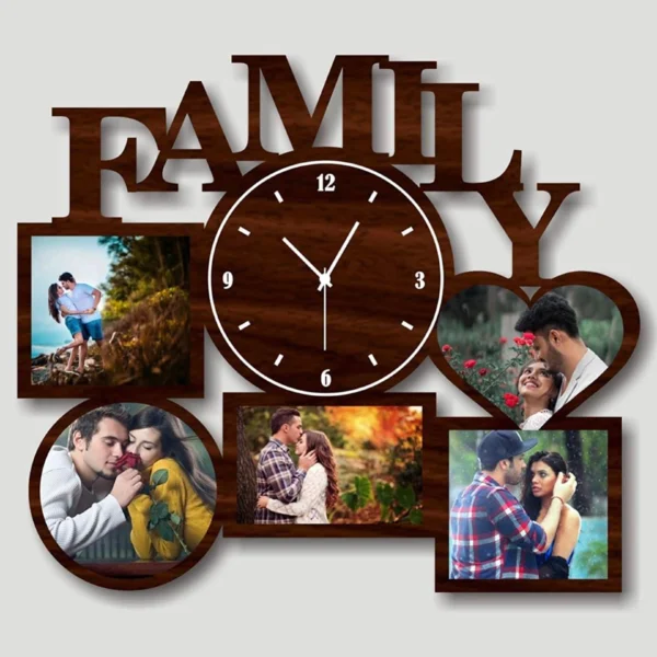 Family Wall Watch Photo Frame