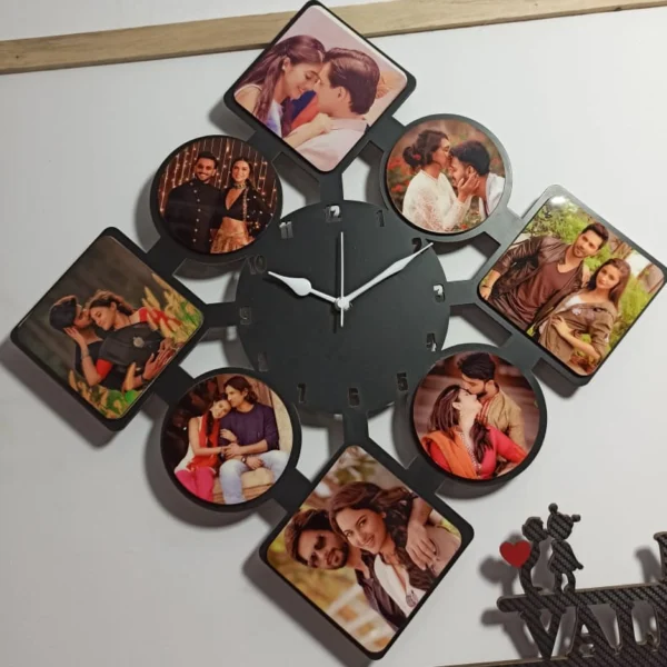 Square Wall watch With custom Photos