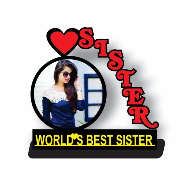 World Best Sister Photo Frame