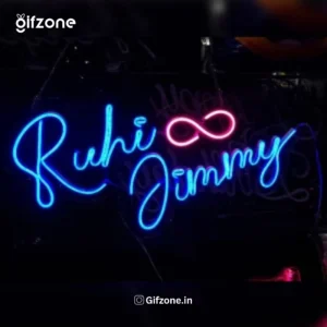Ruhi & Jimmy Neon Light || Custom Name & design Neon available