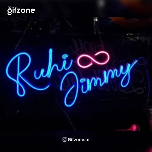 Ruhi & Jimmy Neon Light || Custom Name & design Neon available