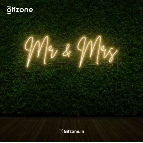 Mr. & Mrs. Neon Light || Custom Name & design Neon available