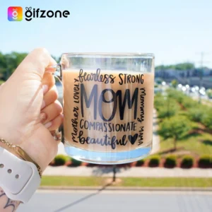 Transparent Cup With Custom Photo & Text