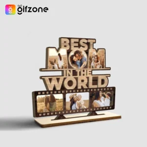 Best Mom In The world Wooden Photo Frame