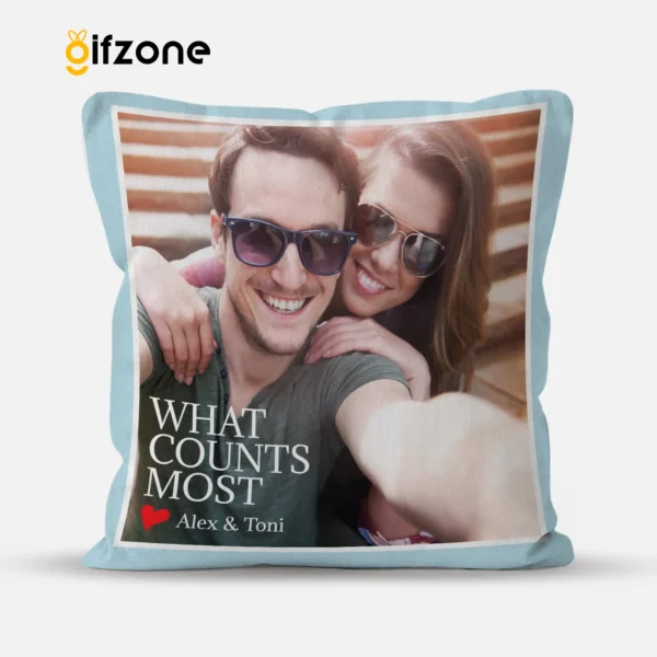 Personalized White Cushion