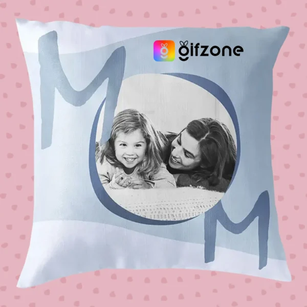 Mom Pillow With Custom Photo & Text