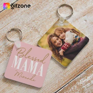 Mother's Name & Photo Key Chain
