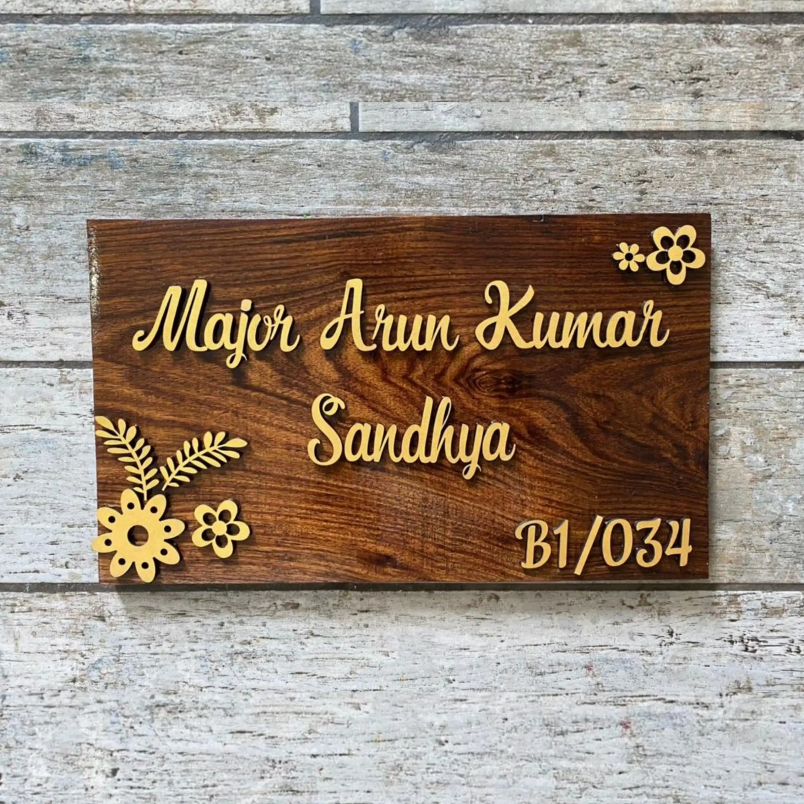 Contemporary House Number/Name Plates